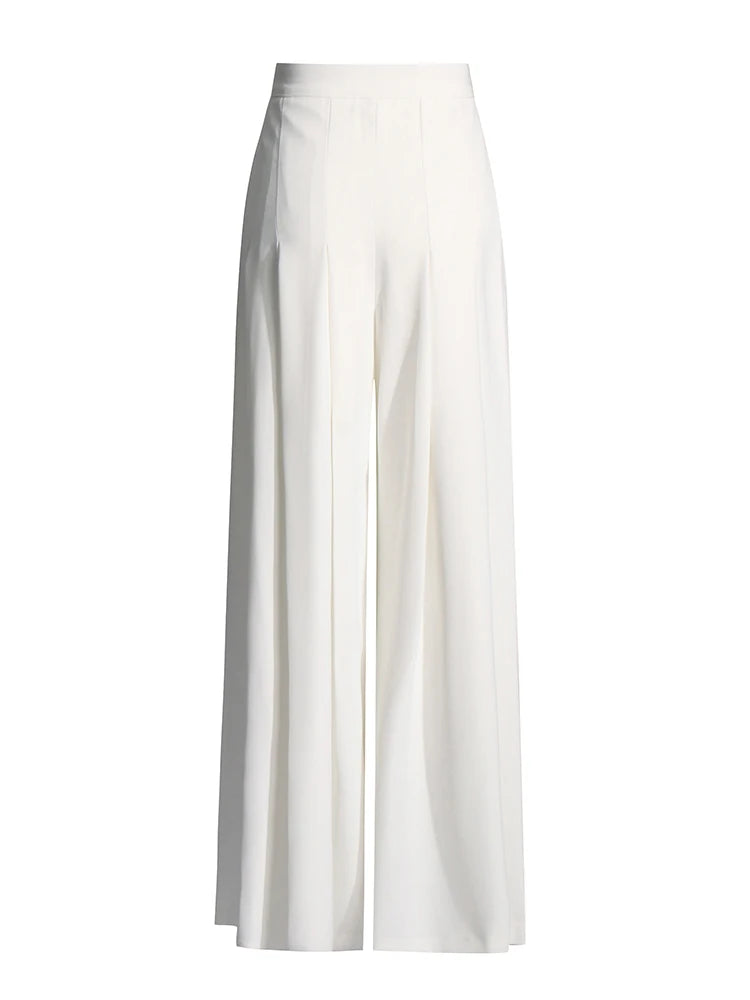White Wide-Leg Set