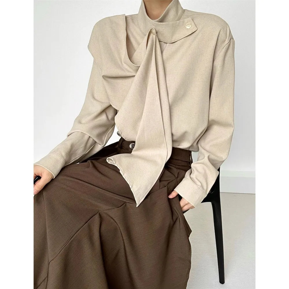 Chic Beige Button Shirt