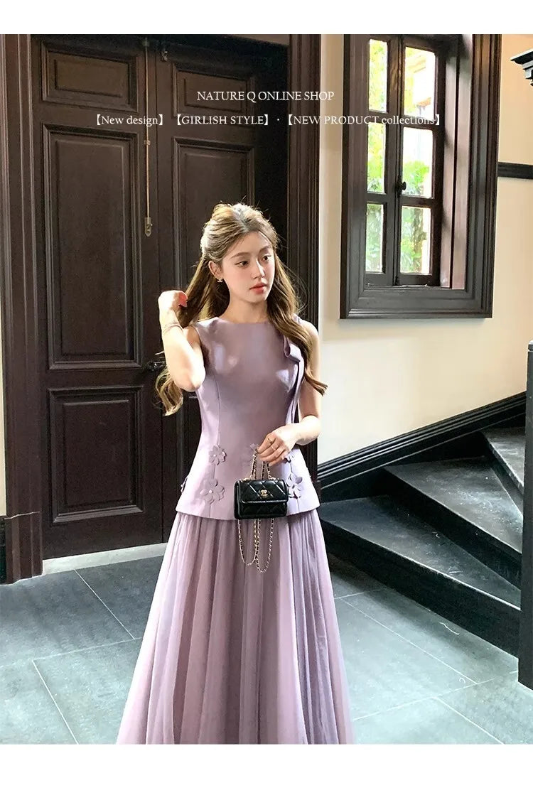Sleeveless Slim Waist Dress
