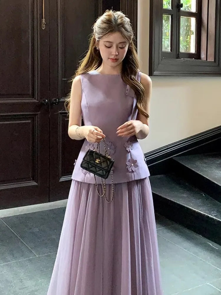 Sleeveless Slim Waist Dress