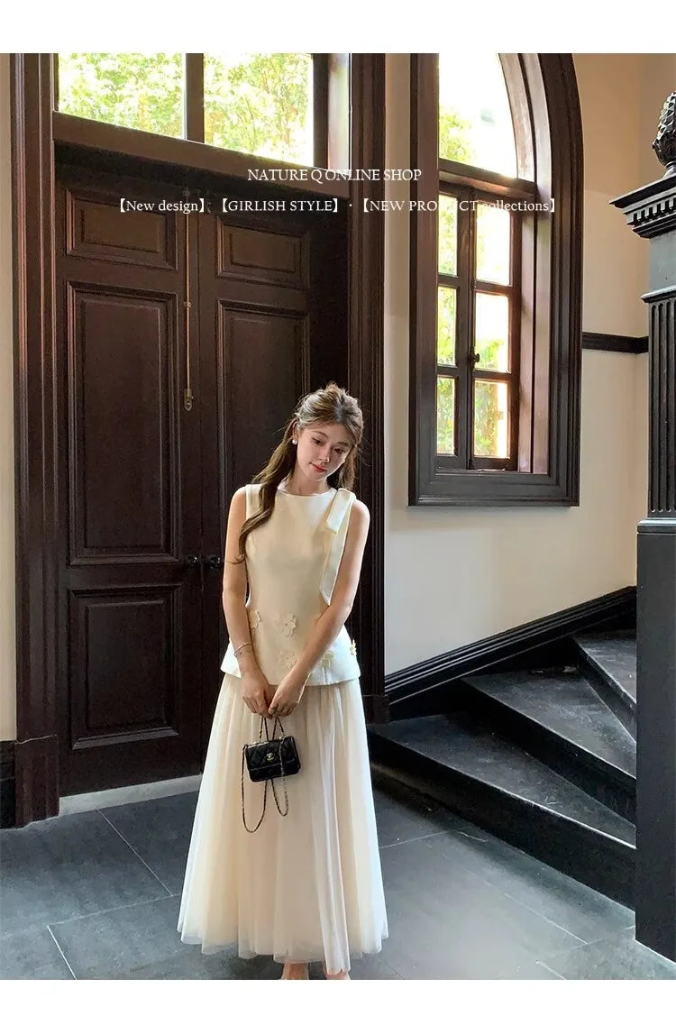 Sleeveless Slim Waist Dress