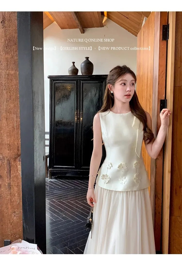 Sleeveless Slim Waist Dress