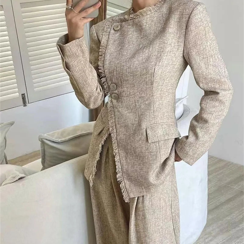 Fringed Casual Suit Set