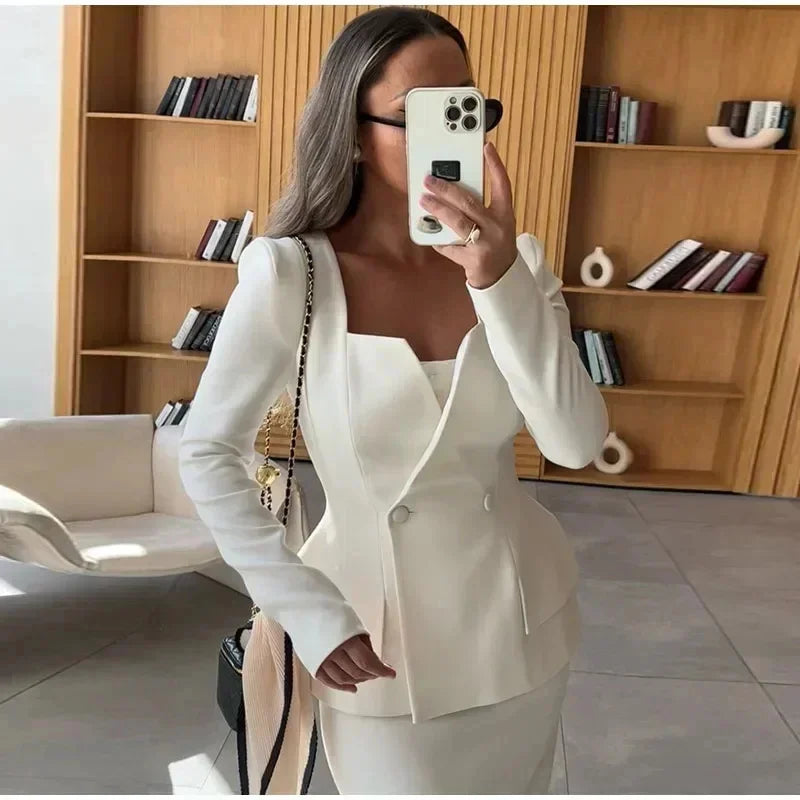 Elegant Skirt & Jacket Set
