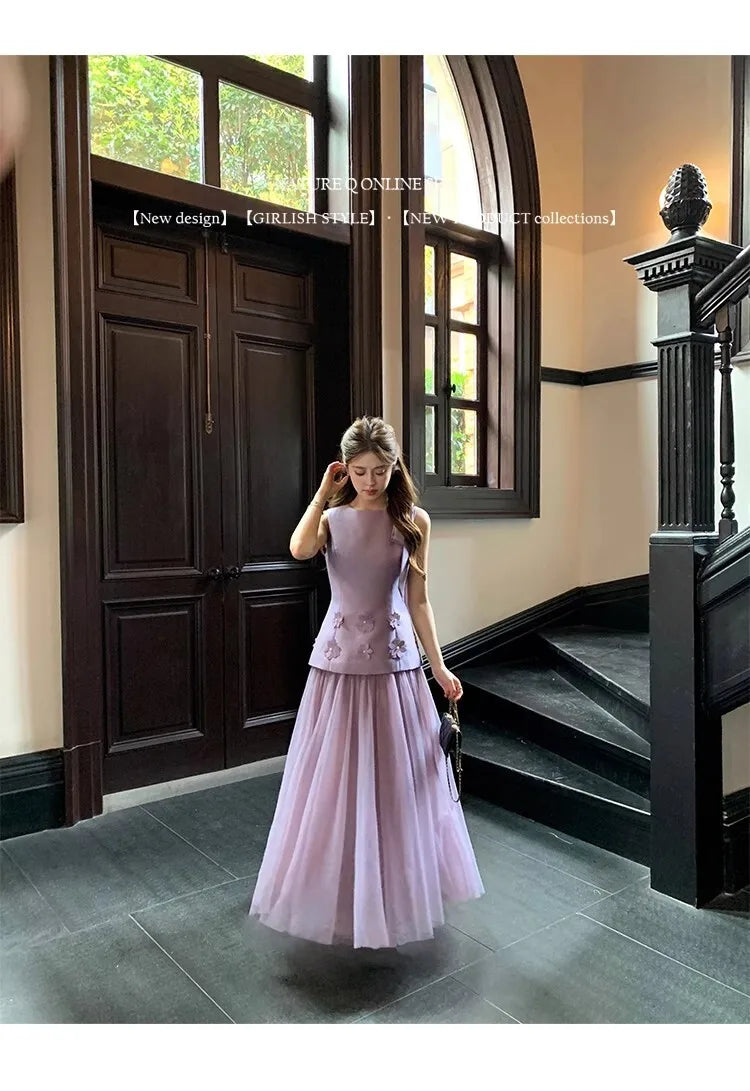 Sleeveless Slim Waist Dress