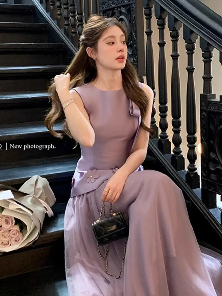 Sleeveless Slim Waist Dress