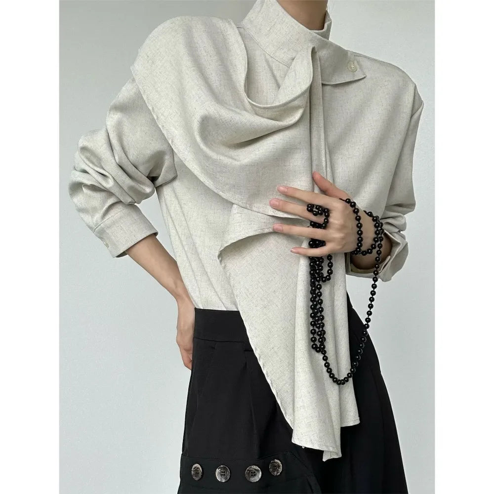 Chic Beige Button Shirt
