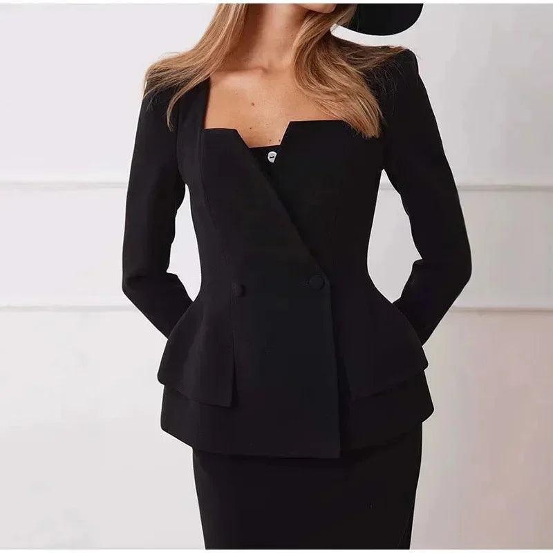 Elegant Skirt & Jacket Set