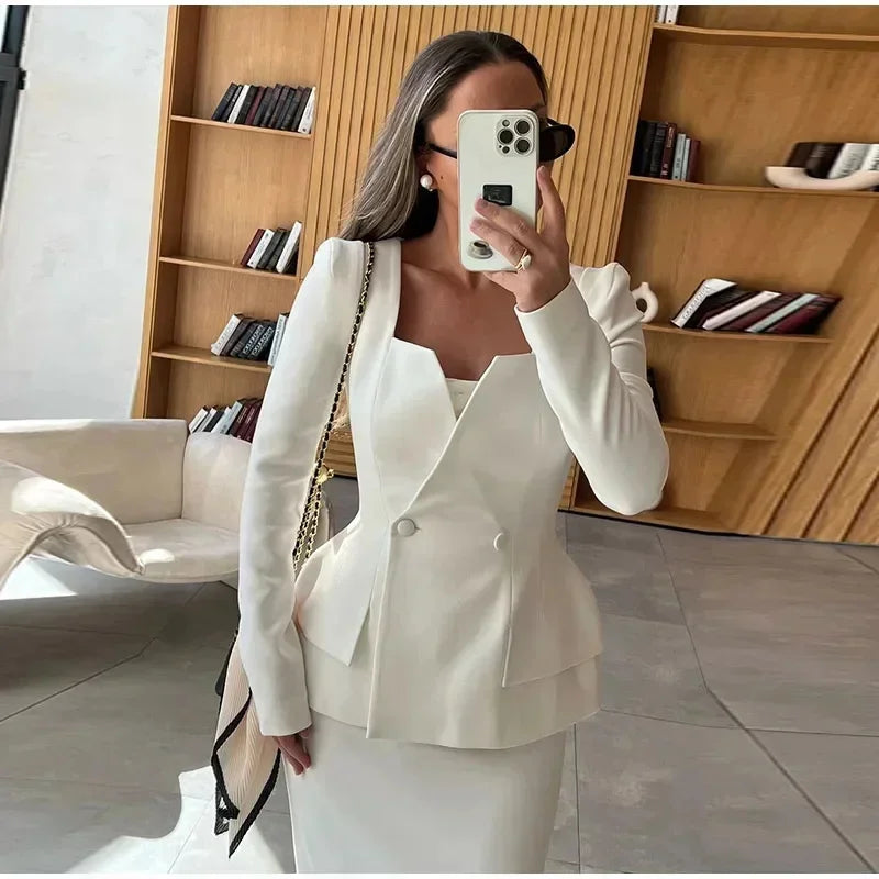 Elegant Skirt & Jacket Set