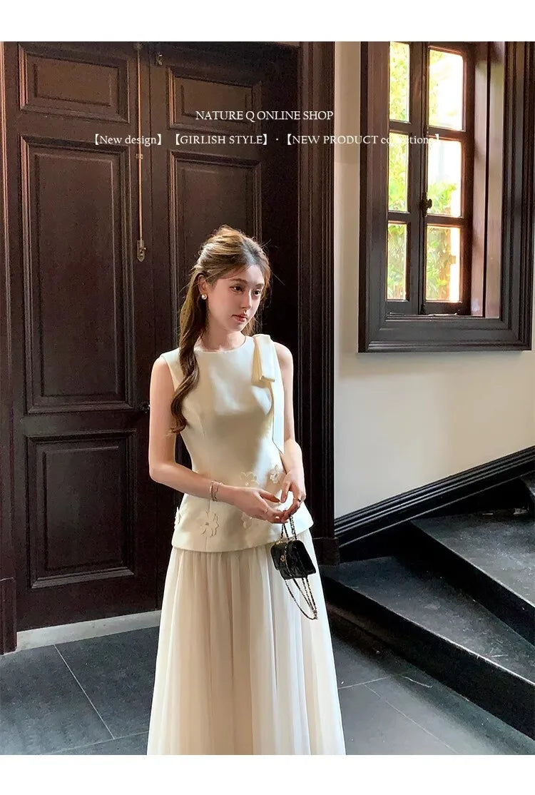 Sleeveless Slim Waist Dress