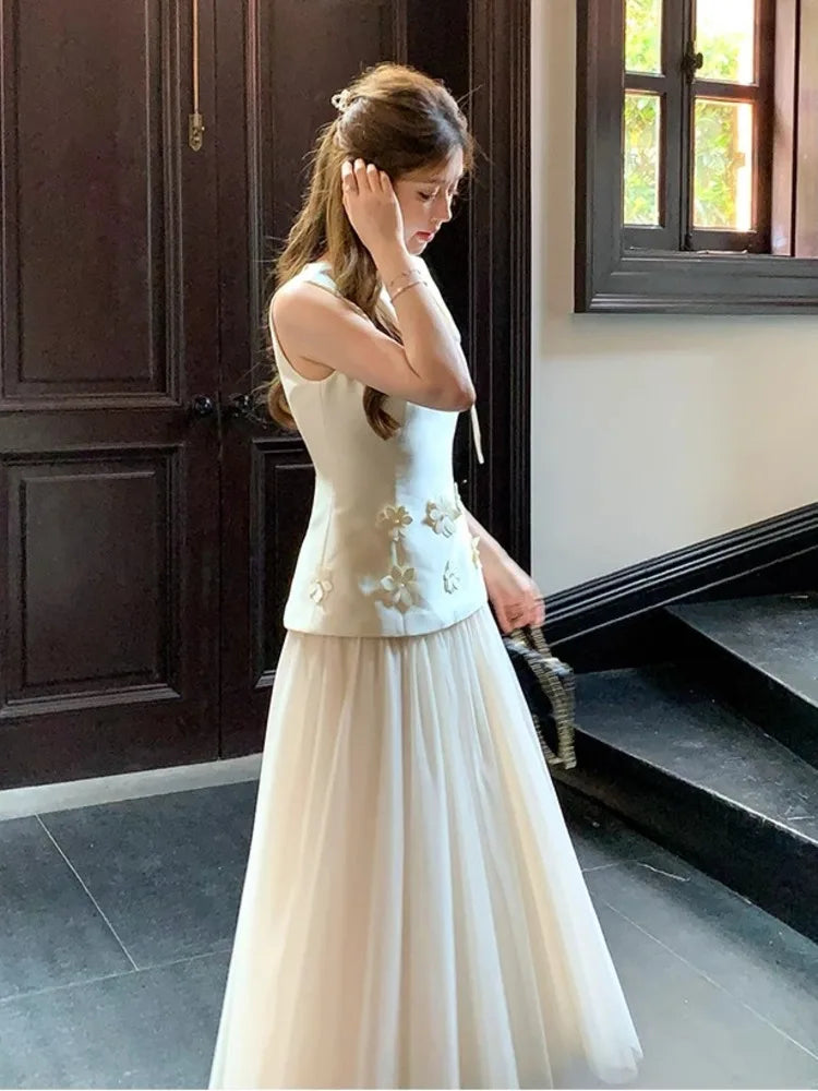 Sleeveless Slim Waist Dress