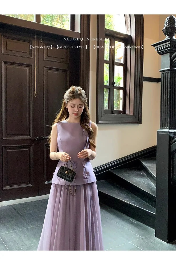 Sleeveless Slim Waist Dress