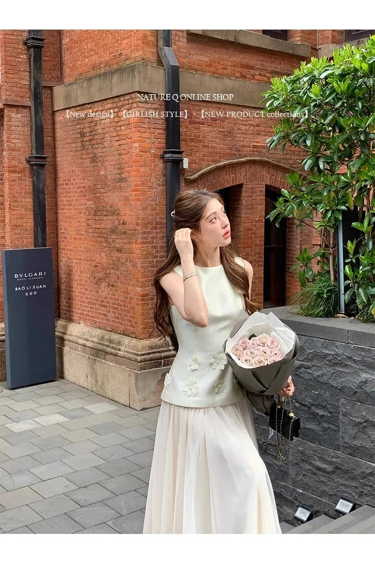 Sleeveless Slim Waist Dress