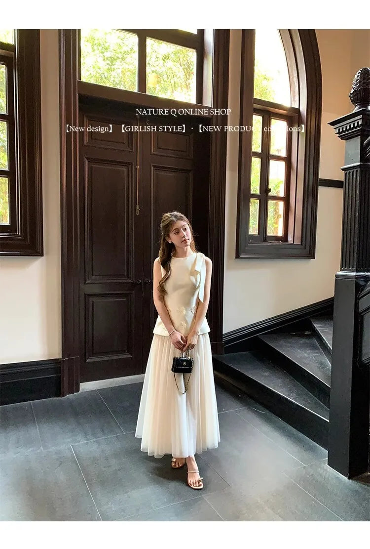 Sleeveless Slim Waist Dress