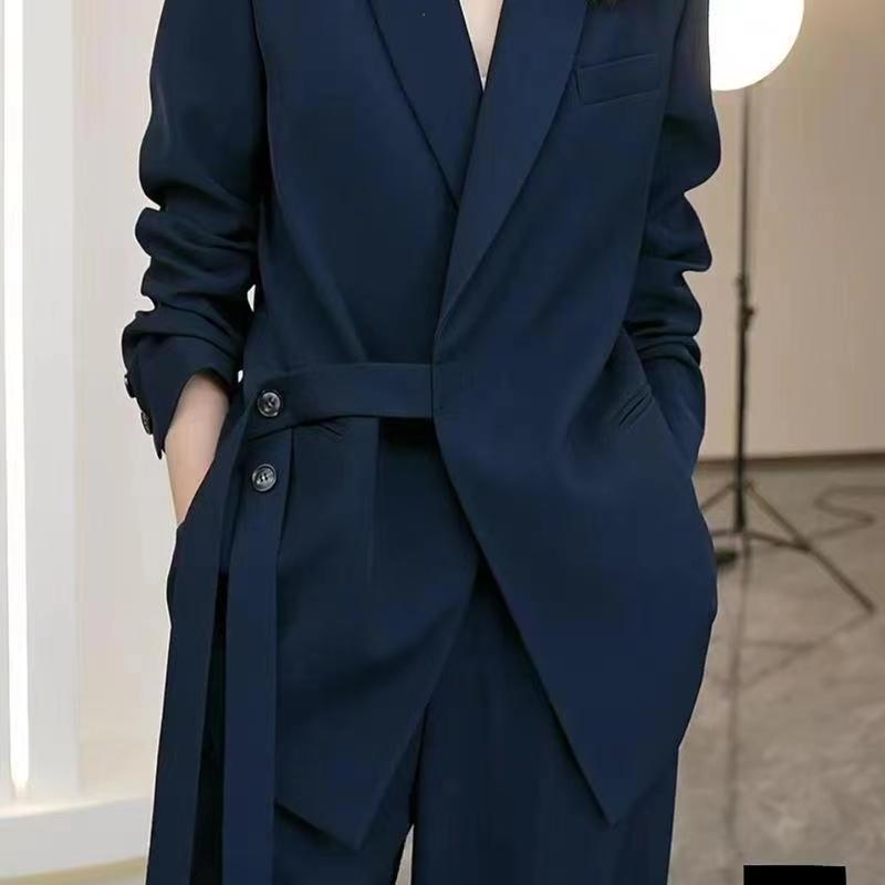 Matching Set Loose Blazers Wide Leg Pants