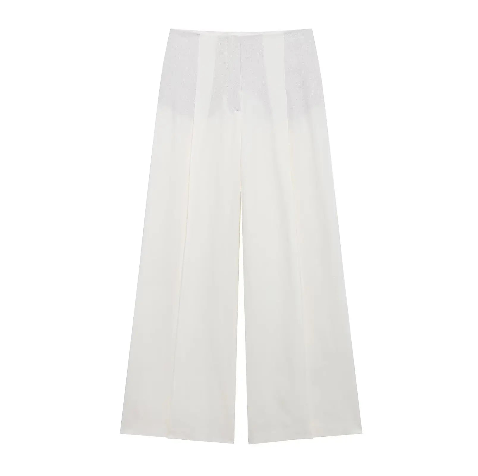 Long Sleeves Lace-Up Blazers & High Waist Zipper Long Pants