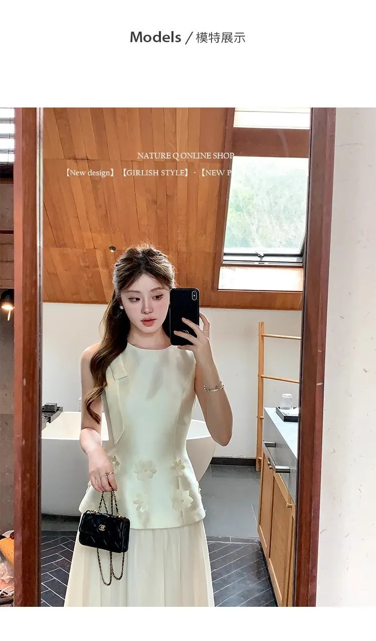 Sleeveless Slim Waist Dress