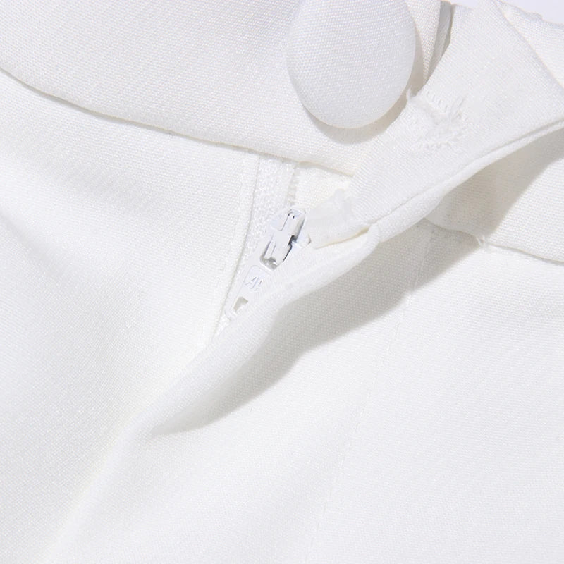 White Appliqué Coat Set