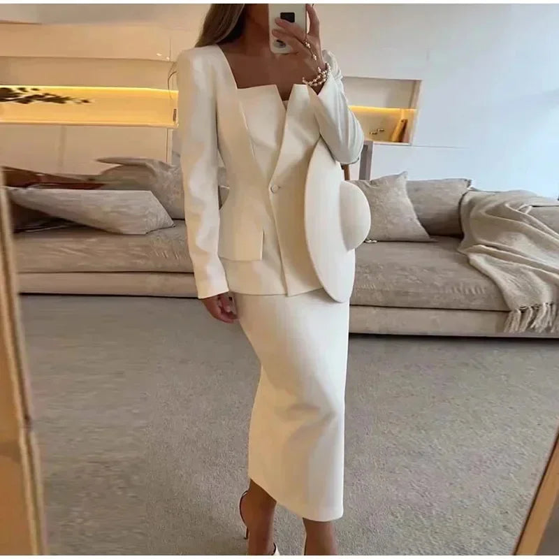 Elegant Skirt & Jacket Set