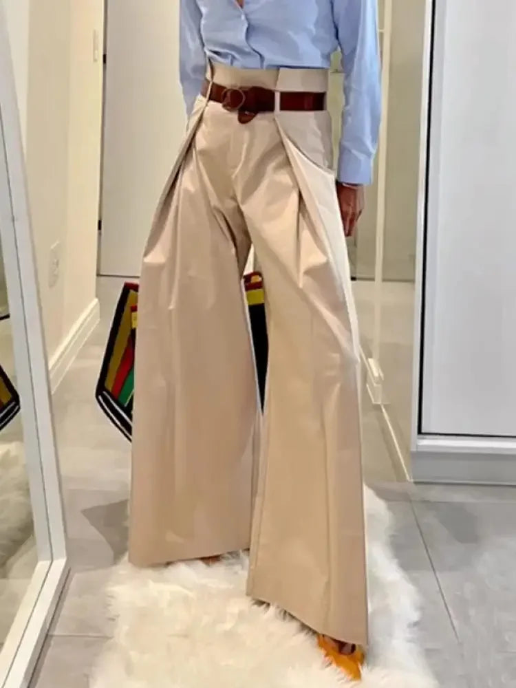 Apricot Pleated Commuter Pants