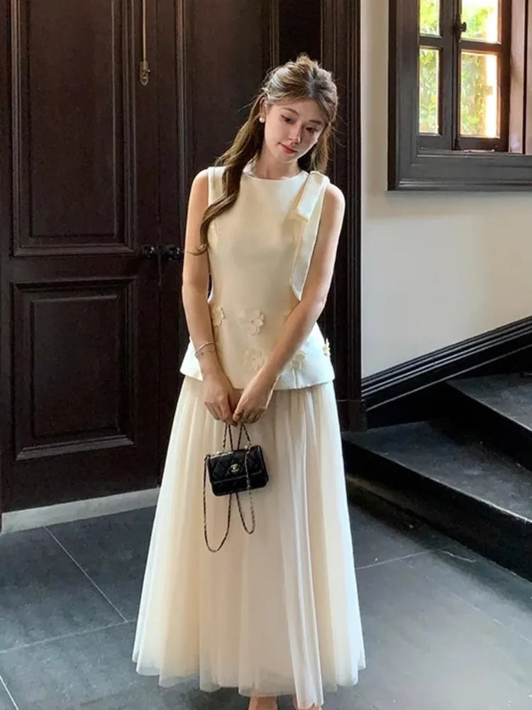 Sleeveless Slim Waist Dress