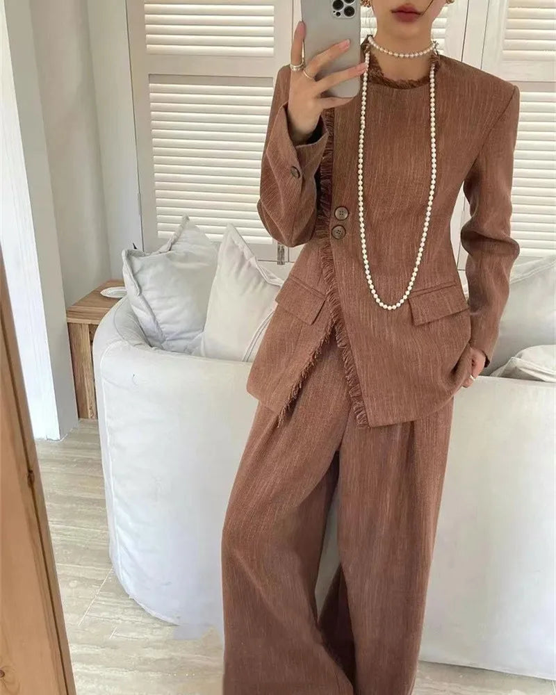 Fringed Casual Suit Set