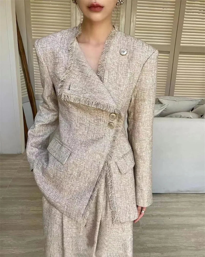 Fringed Casual Suit Set