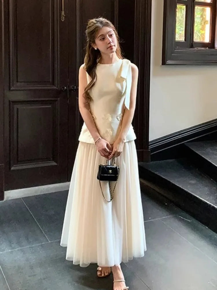Sleeveless Slim Waist Dress