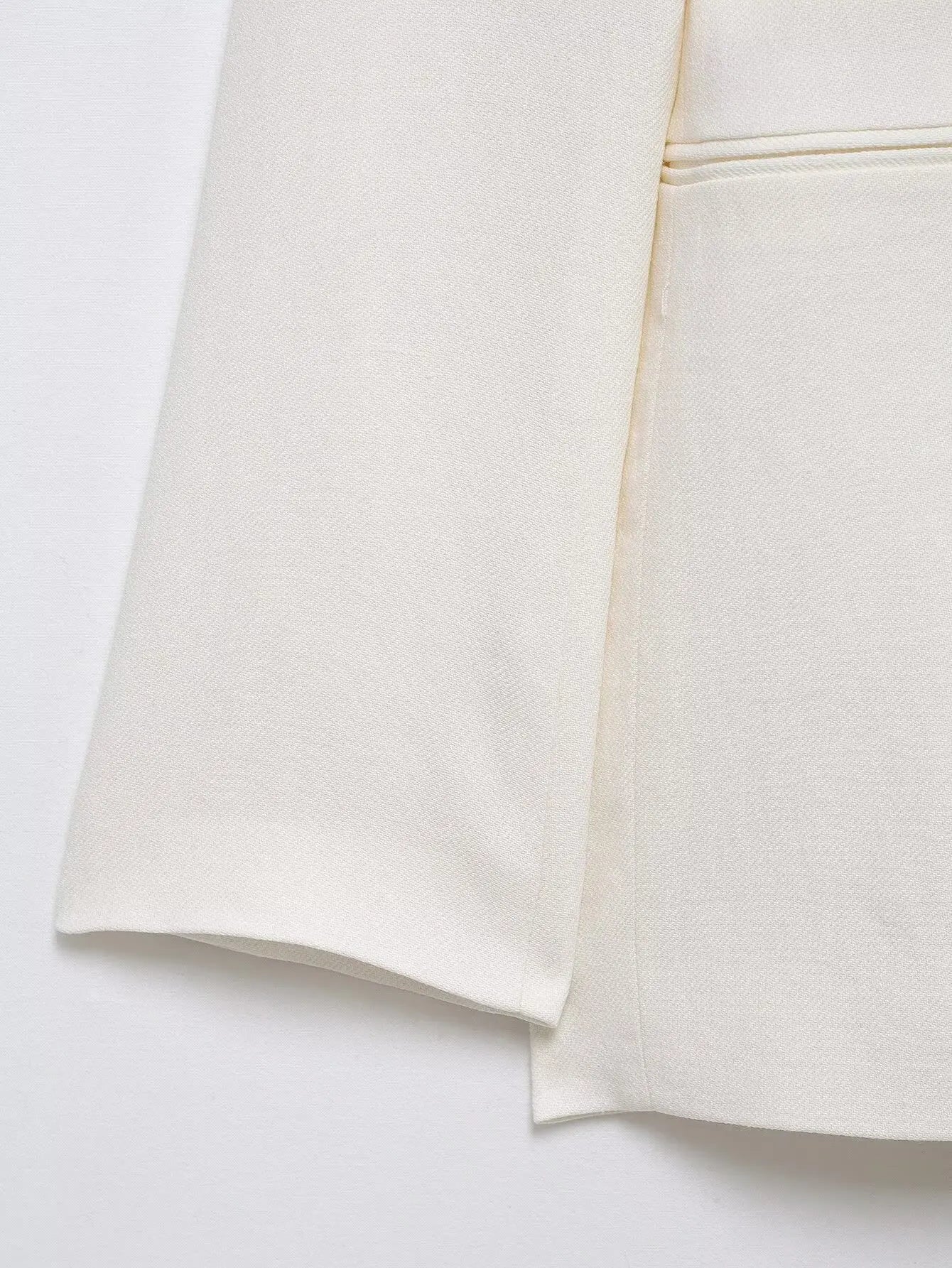 Long Sleeves Lace-Up Blazers & High Waist Zipper Long Pants