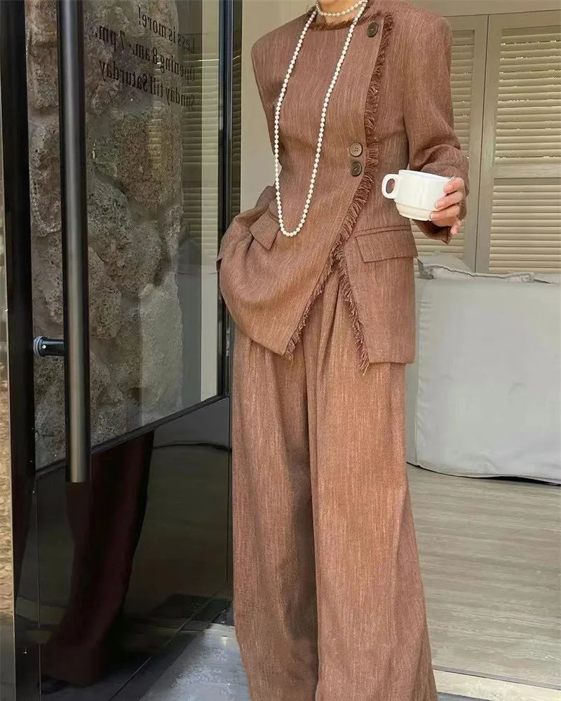 Fringed Casual Suit Set