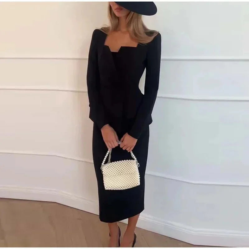 Elegant Skirt & Jacket Set